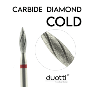Carbide Diamond COLD - FLAMA -  Ø 2,3 mm - Grão fino vermelho