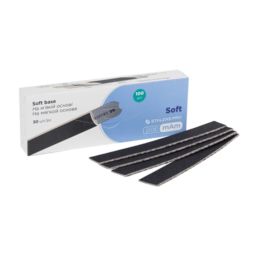 Limas descartáveis papmAm SOFT Staleks Pro EXPERT 20 - grão 100 - (30 un.)