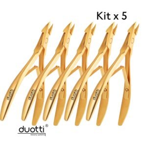 Kit de 5 Alicates profissionais para cutícula Duotti - DELUXE-01-3