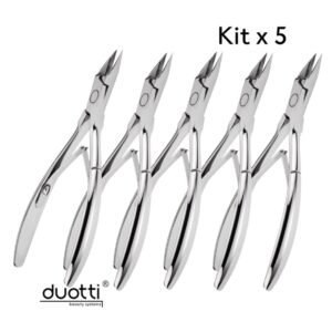 Kit de 5 Alicates profissionais para unhas encravadas Duotti - PODO-01-14