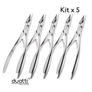 Kit de 5 Alicates profissionais de unhas Duotti - PODO-02-14